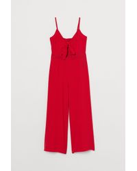 H&M Combi-pantalon 7/8 - Rouge