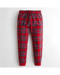 men flannel joggers