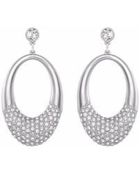 Lyst Swarovski Earrings Megan Pierced In Metallic Swarovski Degree Medium Pierced Earrings 5153586 Lyst