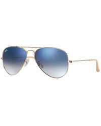 Ray-Ban 62mm Gradient Lens Aviator Sunglasses - for Men - Lyst