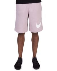 nike club shorts pink