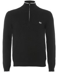 hugo boss half zip jumper