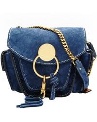 chloe knock off - Chlo Jodie Small Suede Camera Bag in Blue (NAVY) | Lyst