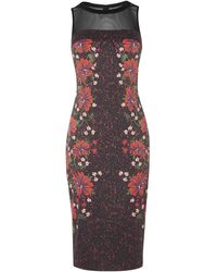 karen millen floral bodycon dress