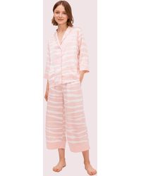 Kate Spade Zebra Capri Pj Set - Pink