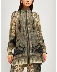 Etro Paisley Printed Button-up Shirt - Natural