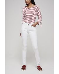Long Tall Sally Tall Shaper Skinny Low Rise Jean - White