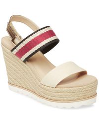 steve madden splash translucent platform wedge espadrilles