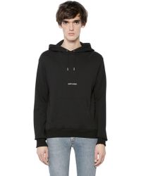 saint laurent archive logo hoodie