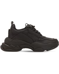 jeffrey campbell 60mm mesh & patent leather sneakers