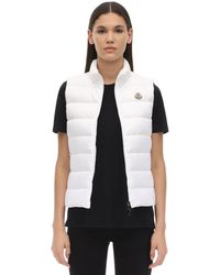 Moncler Ghany Nylon Down Vest - White