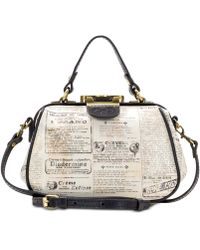 patricia nash newspaper print tote