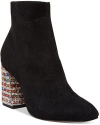 betsey johnson women's rowann block heel booties