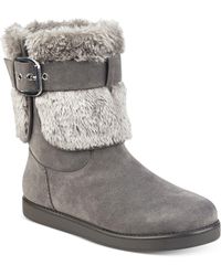 Lyst - G by guess Archy Faux-Fur Cold Weather Boots in Black