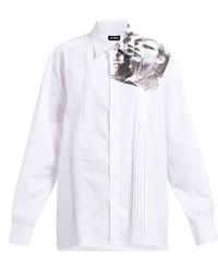 Raf Simons Photographic Print Cotton Shirt - White
