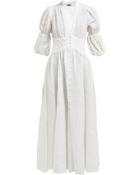 Cult Gaia - Willow Puff Sleeve Seersucker Maxi Dress - Lyst