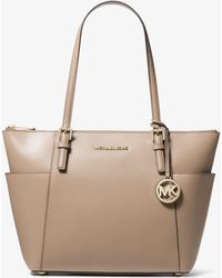 michael kors jet set large crossgrain leather tote