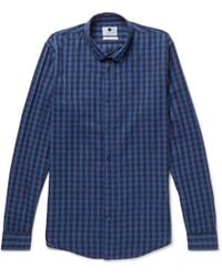 Lyst - Shop Men's NN07 Shirts from $30 NN07 - Morgan Checked Cotton Shirt - Lyst