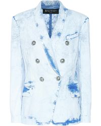 Balmain Blazer en jean - Bleu