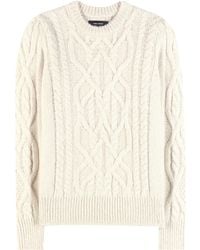 Lyst - Isabel marant Quena Chunky Wool Sweater in Natural