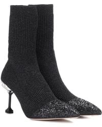 miu miu lace up leather ankle boots