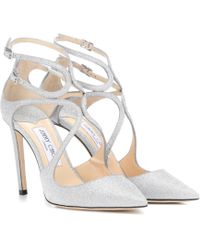 Jimmy Choo - Lancer 100 Glitter Court Shoes - Lyst
