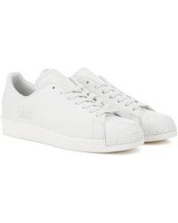 lyst adidas superstar degli anni '80 le scarpe in cuoio bianco originali. lyst adidas superstar degli anni '80 le scarpe in cuoio bianco originali.