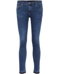 AG Jeans Jean skinny The Legging Ankle - Bleu