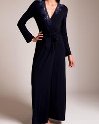 La Perla Amelia Long Robe - Blue