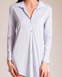 Hanro Cotton Deluxe Sleepshirt - Blue