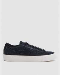 NIKE Casual Blazer studio QS BLACK BLACK WHITE TG. 45.0 NIKE Casual Blazer studio QS BLACK BLACK WHITE TG. 45.0