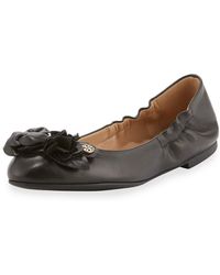 tory burch quilted flats black