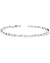 Suzanne Kalan , Bracelet En Or Blanc 18 Carats Et Diamants , Lyst