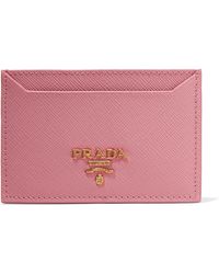 pink prada card holder