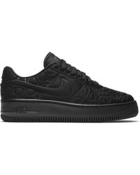 women's nike black air force 1 upstep se trainers women's nike black air force 1 upstep se trainers