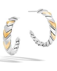 Lyst John Hardy Naga Shrimp Earrings In Metallic John Hardy Legends Naga Hoop Earrings Lyst