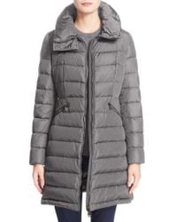 moncler flammette down coat with stowable hood moncler flammette down coat with stowable hood