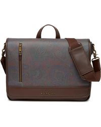 robert graham leather messenger bag