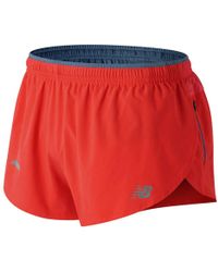 Lyst New Balance Impact 3 Inch Split Short in Green for Men Lyst New Balance Impact 3 Inch Split Short in Green for Men