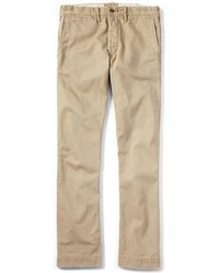 rrl slim fit cotton chino