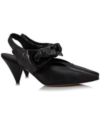 Céline Leather Céline V Neck Salomé Ankle Tie Pumps in Red ara Kendall High Heels Blau Nappa Soft in 2019 | Pump shoes