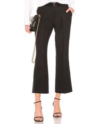 Lyst - Elizabeth And James Bell Bottom Leather Pants in Brown
