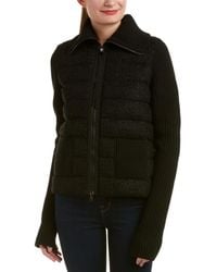 moncler cardigan - maglione textured down moncler cardigan - maglione textured down