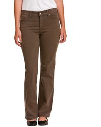 NYDJ Not Your Daughter's Jeans Petite "sarah" Earth Green Bootcut - Brown