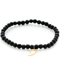 Lyst Tai Nail 18k Gold Plated Cuff Bracelet With Crystal Accents Tai Jewelry Gold Charm Stretch Bead Bracelet Lyst
