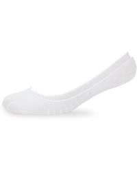 Hue Cotton-blend Sock Liners - White