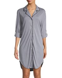 Cosabella Notch Collar Sleepshirt - Gray