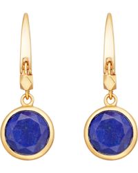 Astley Clarke Mini Stilla 18ct Yellow Gold Plated And Lapis Lazuli Astley Clarke Stilla 18ct Gold Plated Lapis Lazuli Earrings Lyst
