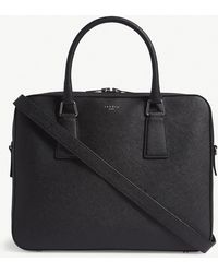 sandro leather briefcase