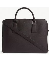 sandro leather briefcase